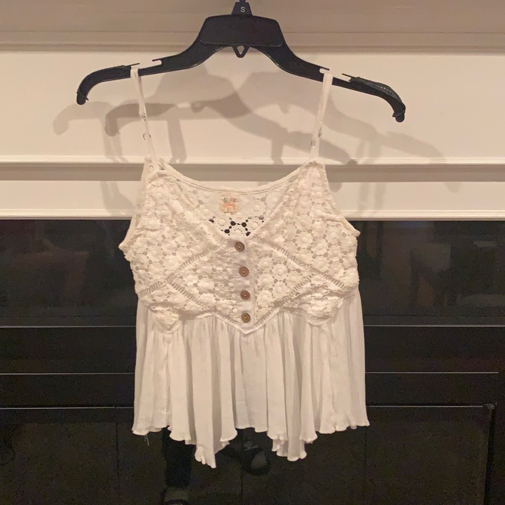 Surf gypsy small white tank